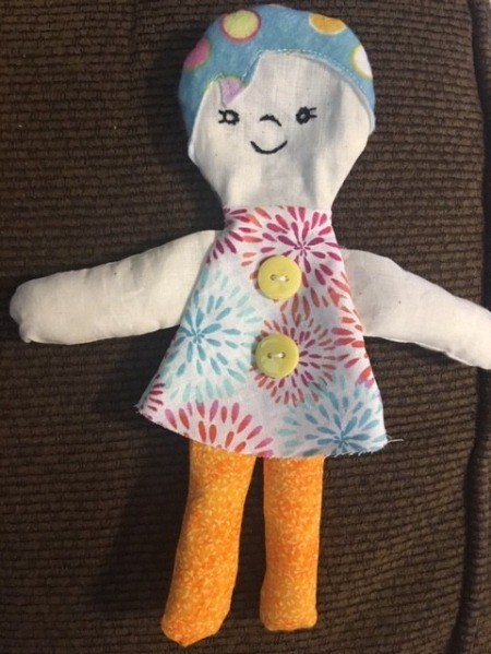 Scrappy Funky Doll - stuff head and body