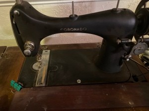 A Coronado treadle sewing machine