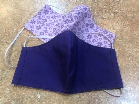 Non Pleated Child's Mask - elastic added