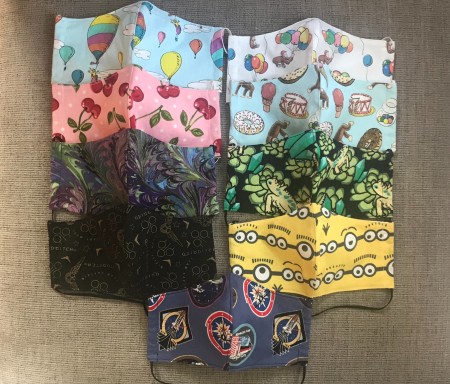 Non Pleated Child's Mask - several child sized masks