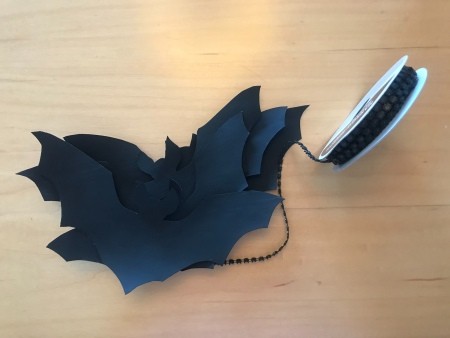 Simple Bat Garland/Bat Wall Decorations - tape to ribbon to make garland