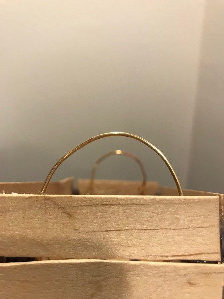 Craft Stick Crate Gift Basket - handles glued to the insides