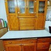 Value of Antique Hoosier Cabinet? - light hoosier cabinet, probably oak