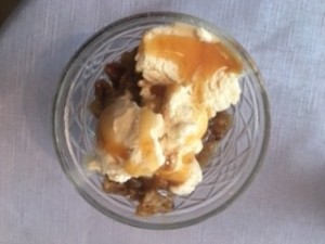 Crockpot Toffee Apple Crisp