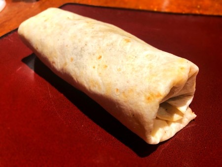A tightly wrapped burrito.