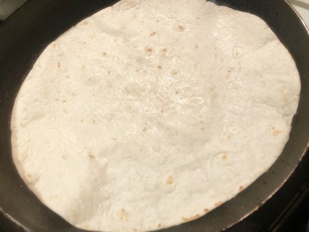 A flour tortilla.