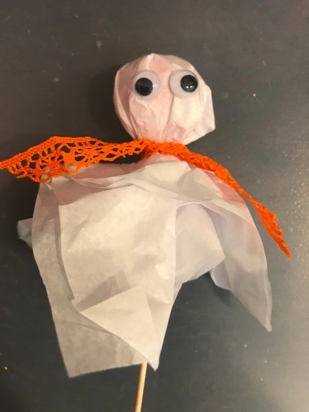 Ghost Candy & Display Stand - add googly eyes