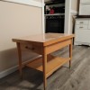 Value of a Mersman Table? - light wood finish end table with one drawer and shelf