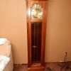 Value of a 1986 Ridgeway Grandfather Clock? - light wood grandfather clock
