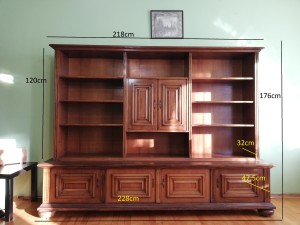 Value of a Möbel Pfister AG - Schweizer Cabinet? - large wooden cabinet with shelves and doored storage spaces