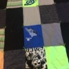 Tied T-Shirt Memory Quilt - finished quilt