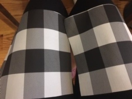 Plastic Fabric Cell Phone Cooler - two halves of pouch fabric