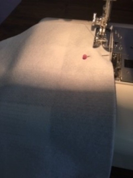 Plastic Fabric Cell Phone Cooler - sewing pocket to pouches pieces