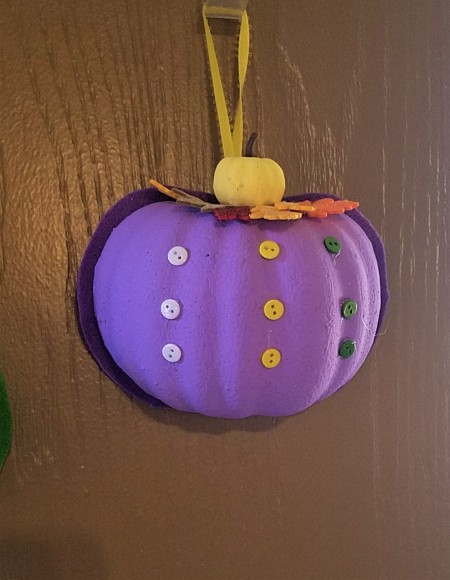 Non-Traditional Foam Pumpkin Halves