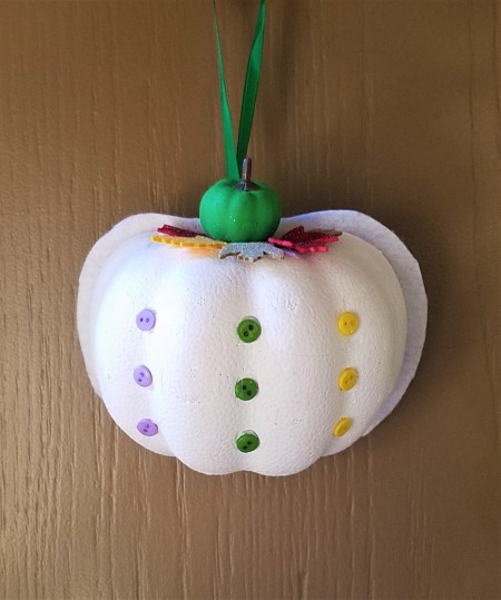 Non-Traditional Foam Pumpkin Halves