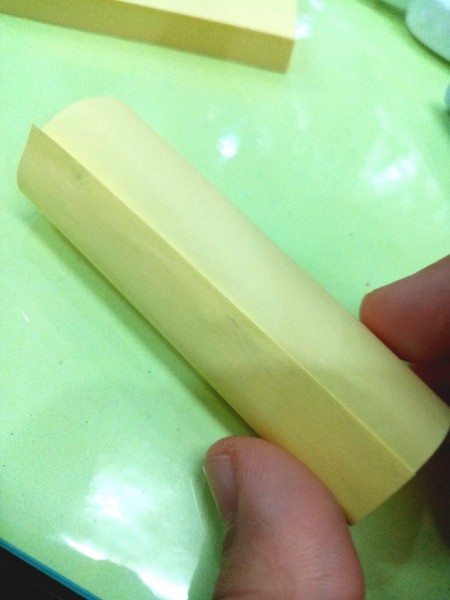 Trick or Treat Candy Surprise Paper Wraps - roll and stick the note together