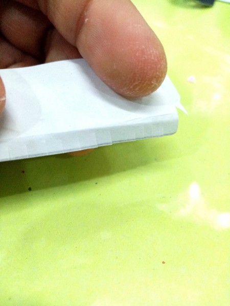 Birthday Cake Gift Box - repeat steps one and two with the white strip of paper