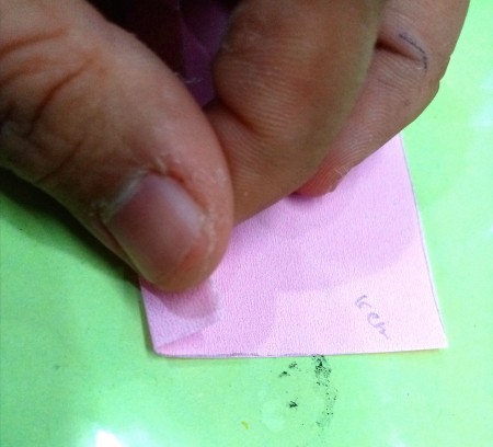 Birthday Cake Gift Box - folding pink cardstock