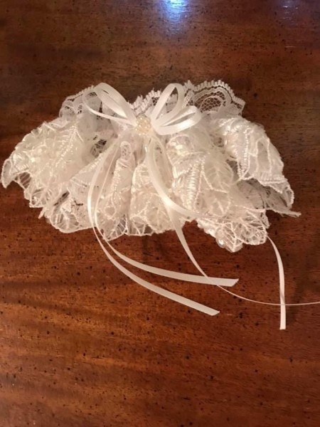 Upcycled Bridal Garter - garter