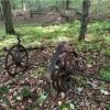 Identifying Old Farm Equipment? - rusty piece of equipment with 3 wheels