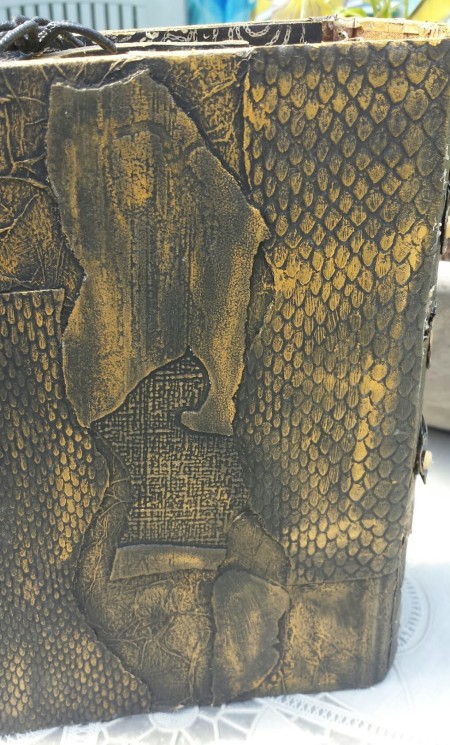 Upcycled Halloween Book - back of the book