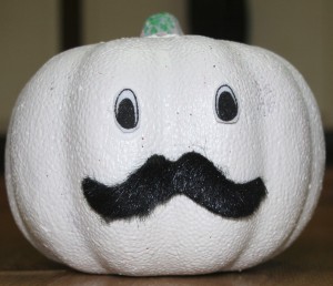 "Ghostly" Pumpkin - cute finished pumpkin