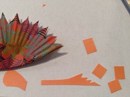 Dino Halloween Banner - add cut pieces of paper to create your type of dino