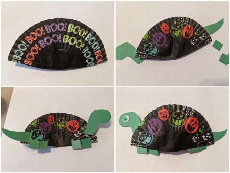 Dino Halloween Banner - repeat steps to make other types of dinosaurs