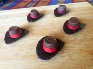 Chocolate Cowboy Hats - edible cowboy hats
