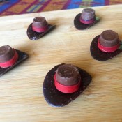 Chocolate Cowboy Hats - edible cowboy hats