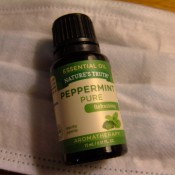 A bottle of peppermint oil.