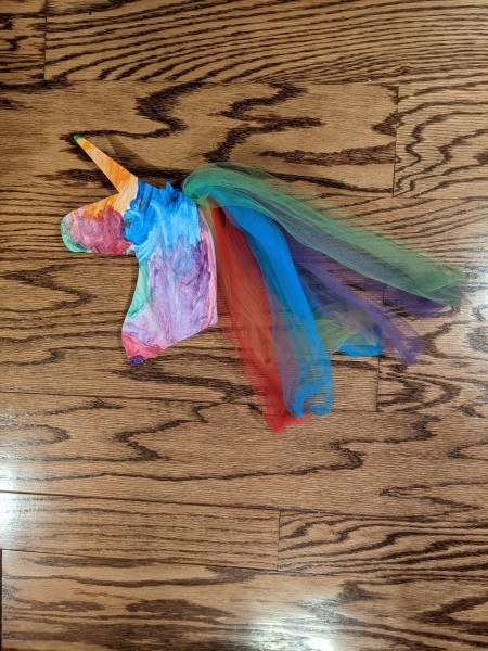 Rainbow Unicorn Wall Decoration - attach to the unicorn