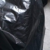 A bag of clothing.