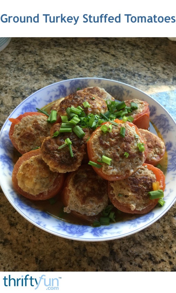 Ground Turkey Stuffed Tomatoes ThriftyFun