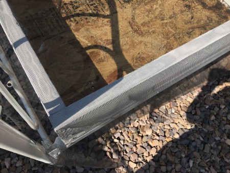 Garden Bed from Recyled Bed Frame  - add screen