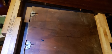 Underside of Brandt table.