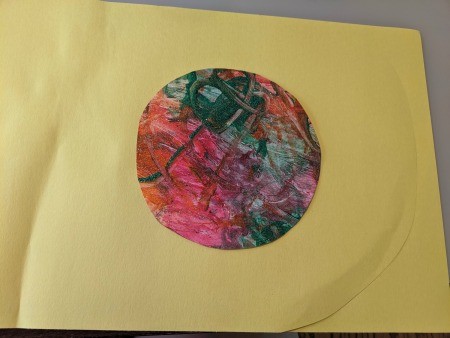 Saturn Hanging Decoration - place on a sheet of yellow construction paper