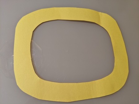 Saturn Hanging Decoration -cut center out of the oval