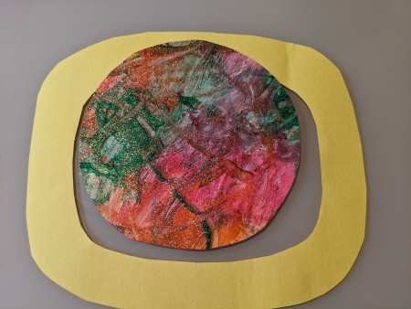 Saturn Hanging Decoration - Saturn lying on the oval ring