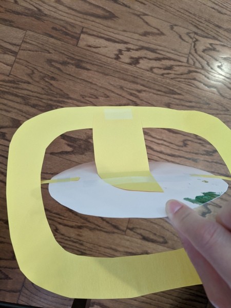 Saturn Hanging Decoration - back view of positioning planet