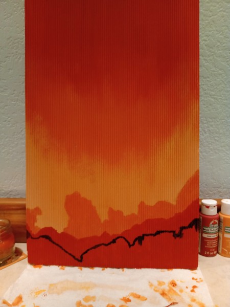 Sunset Mountain Painting | ThriftyFun