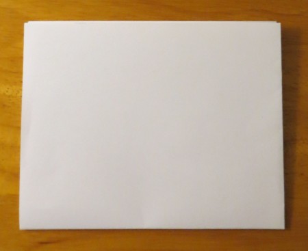 Fancy Paper Snowflake - in half again