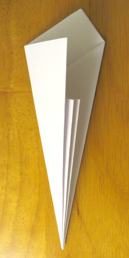 Fancy Paper Snowflake - final fold