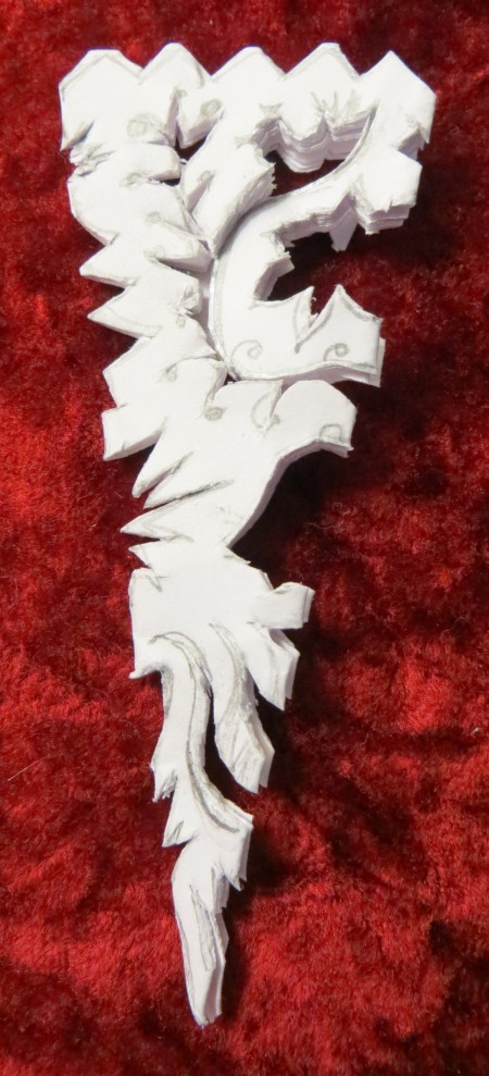 Fancy Paper Snowflake - design cut