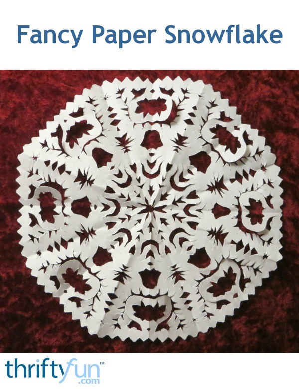 Fancy Paper Snowflake | My Frugal Christmas
