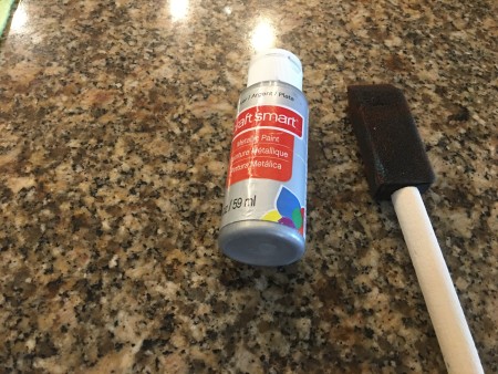 Mini Flute Replica - supplies, paint and foam brush