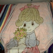 Fixing a Worn Kid's Blanket? - front of blanket