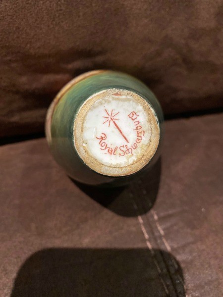The marking on a Royal Schwarzburg vase.