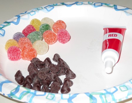 Ingredients and icing for cupcakes.