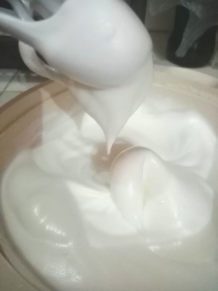 Whipped cream in a bowl.